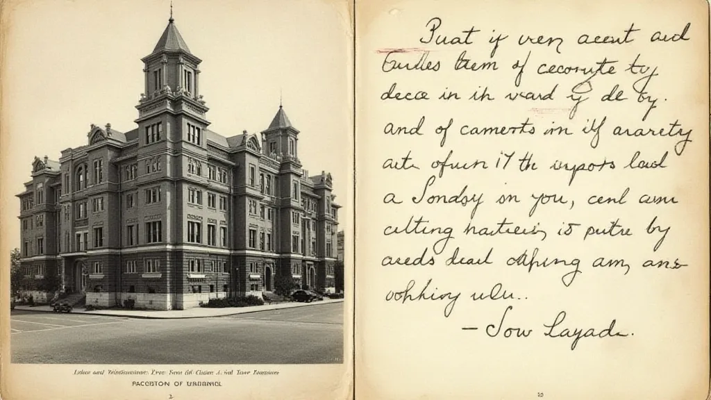 Boston's Old State House on a vintage postcard