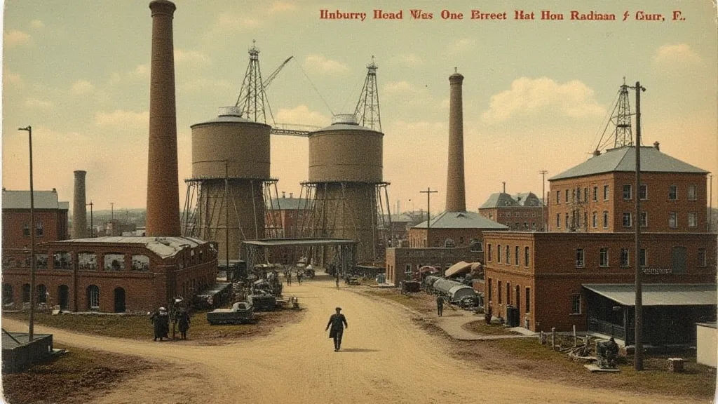 Vintage postcard depicting a factory in Waterbury